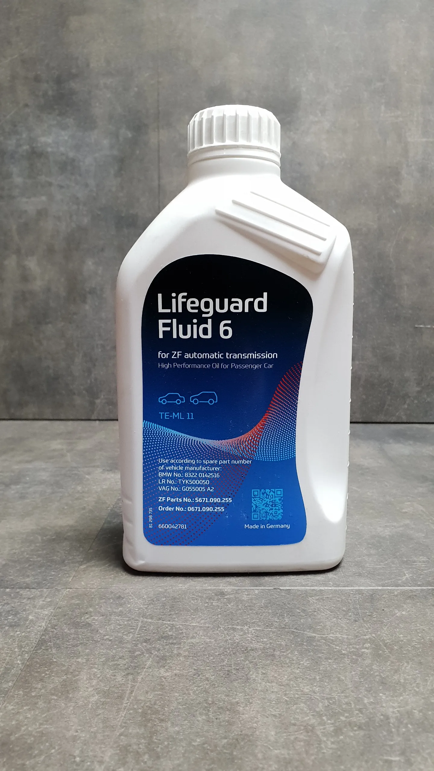 Масло трансмиссионное ATF 6HP Fluid ZF [GA6HP19Z/GA6HP26Z/GA6HP32Z] - 1л