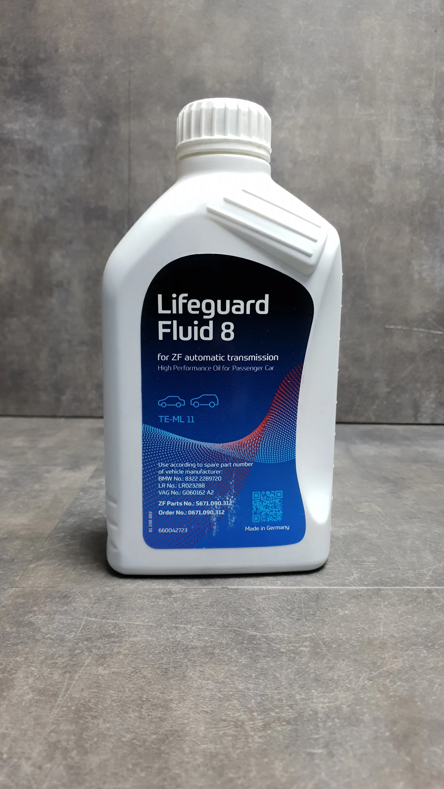 Масло трансмиссионное ATF 8HP Fluid ZF [8HP45,8HP55,8HP70,8HP90] - 1л