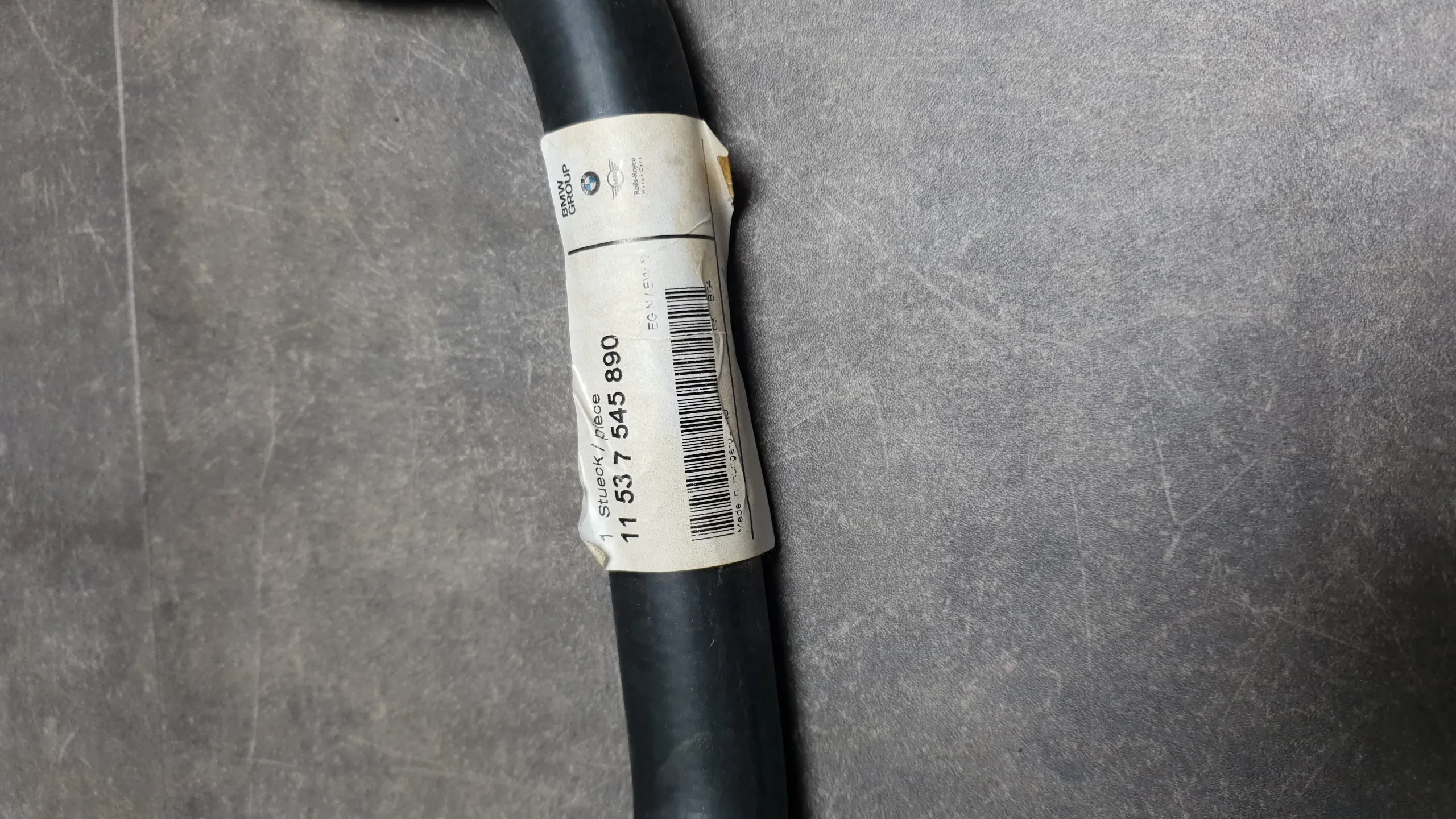 Патрубок системы охлаждения от ГБЦ на термостат N52,N52N (E82,E87,E90,E60,E84)