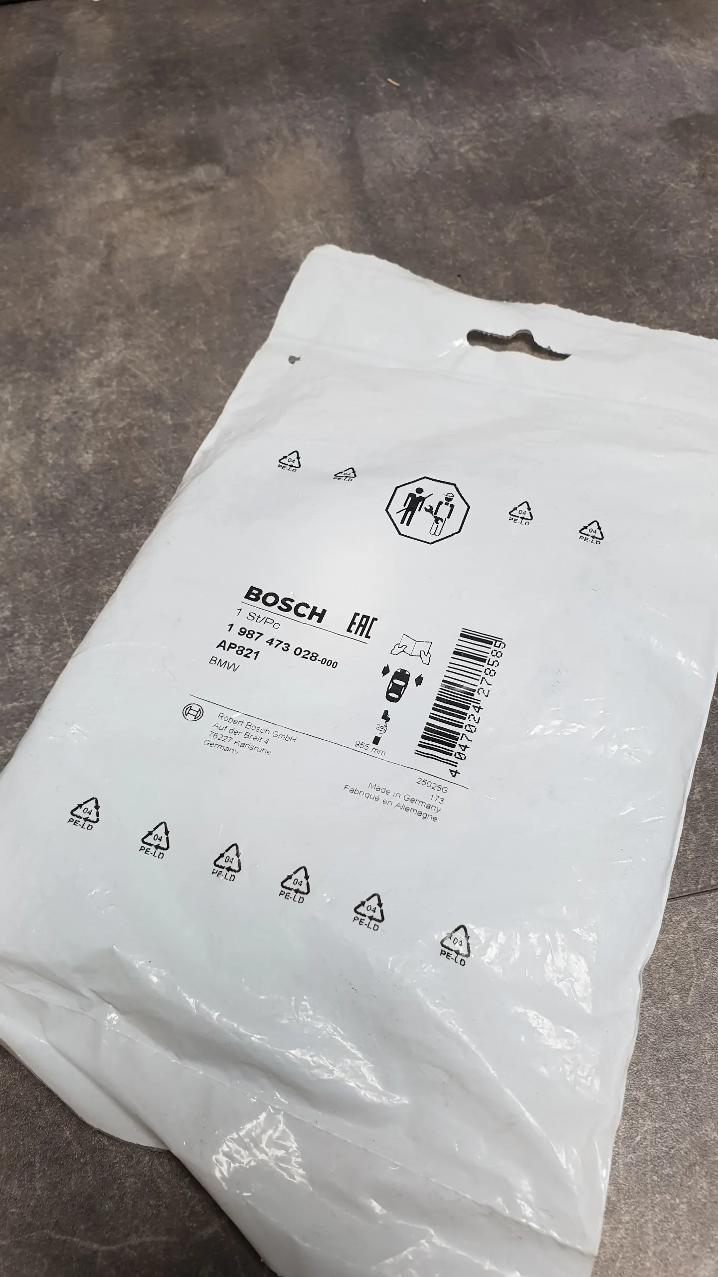 Датчик износа торм. колодок передн. E70,E71 [для диска 365мм]