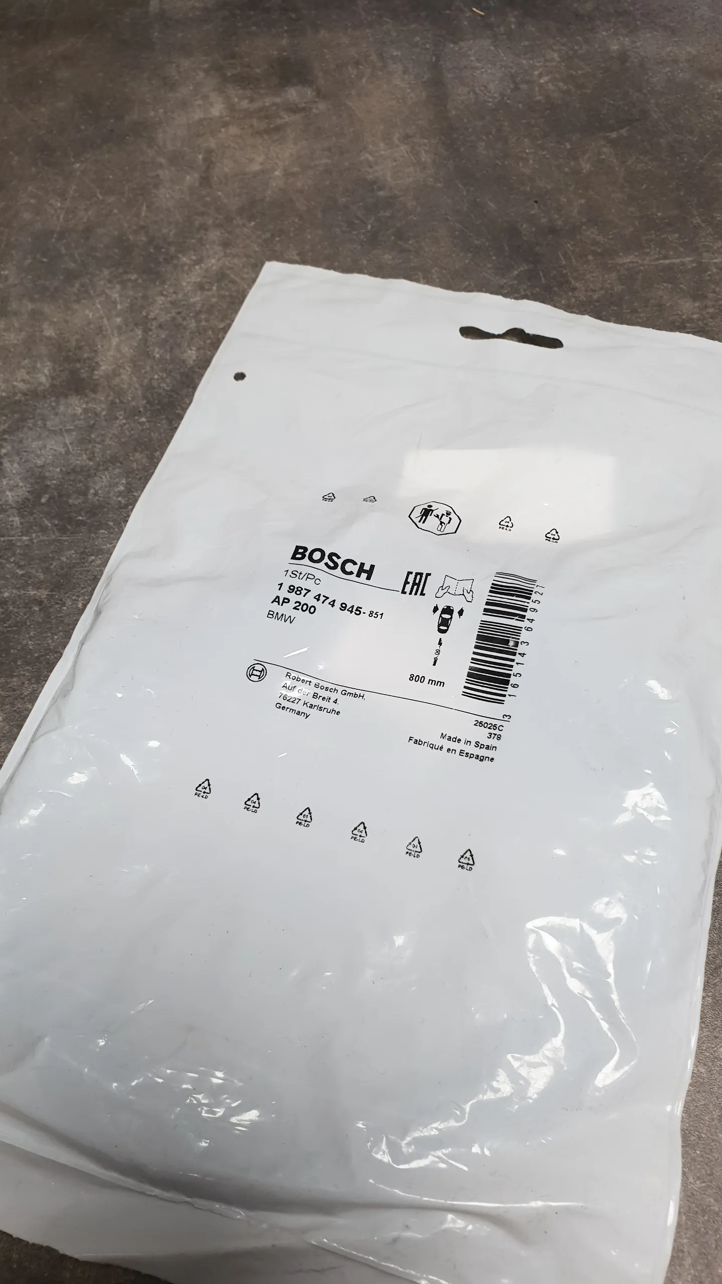 Датчик износа торм. колодок передн. E53