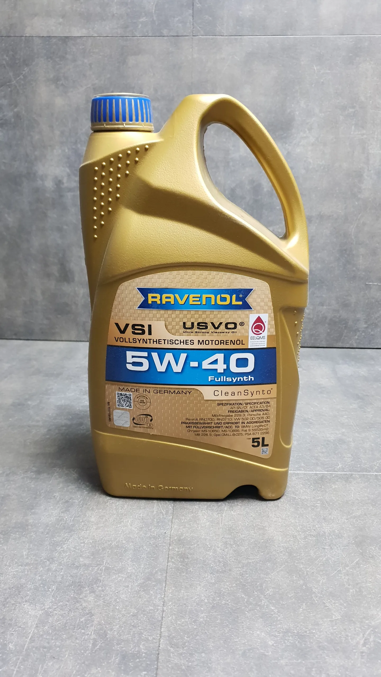 Масло моторное Ravenol VSI 5W40 Fullsynth, 5L