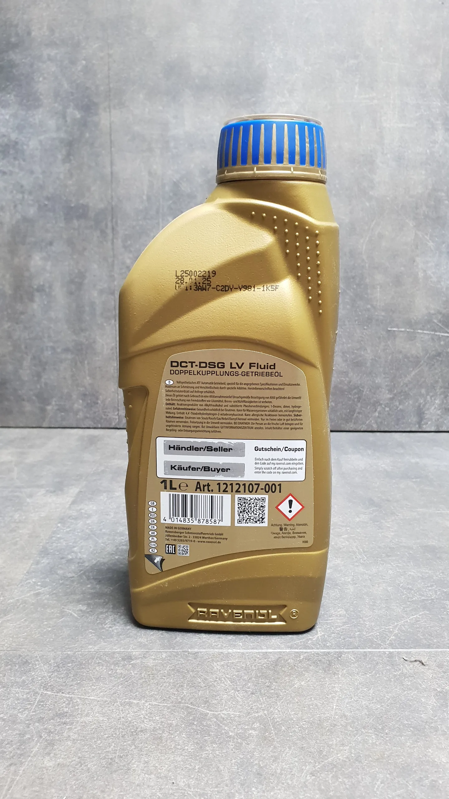 Масло трансмиссионное Ravenol "DCT-DSG LV Fluid",1л