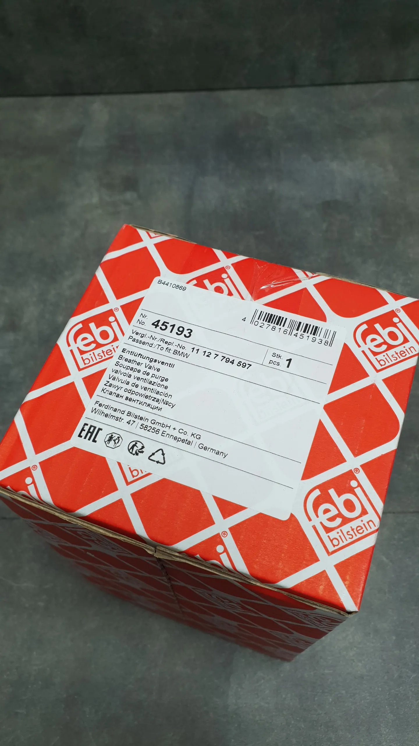 Клапан вентиляции картера  (КВКГ) M57N2  [к-т с прокладками] E90,E60,E65,E83,E70,E71