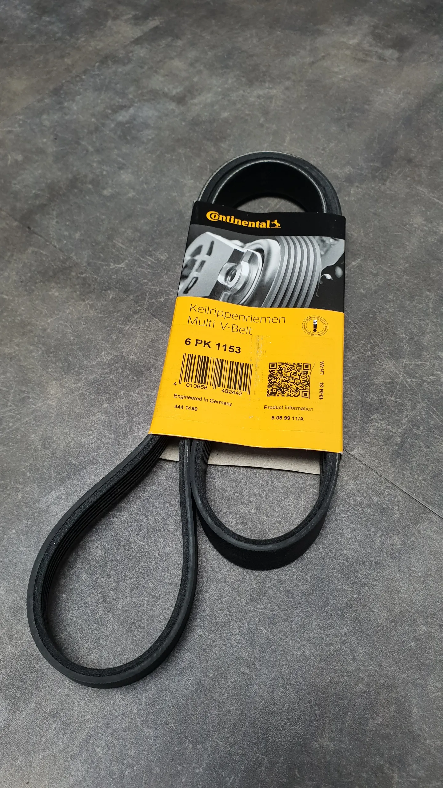 Ремень поликлиновый B57, B58 (6PK1155)