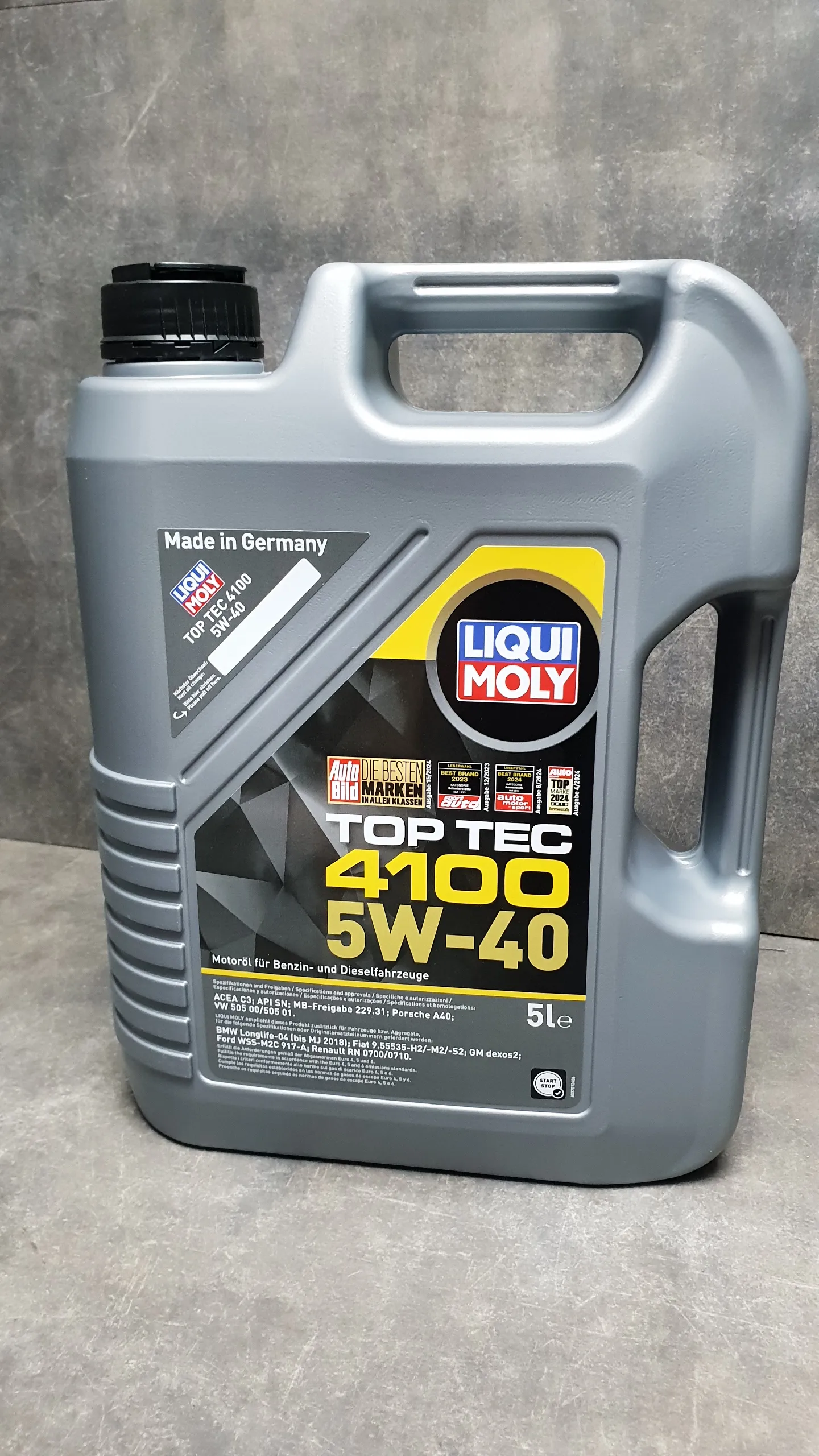 Масло моторное Liqui Moly 5W40 Top Tec 4100, 5L