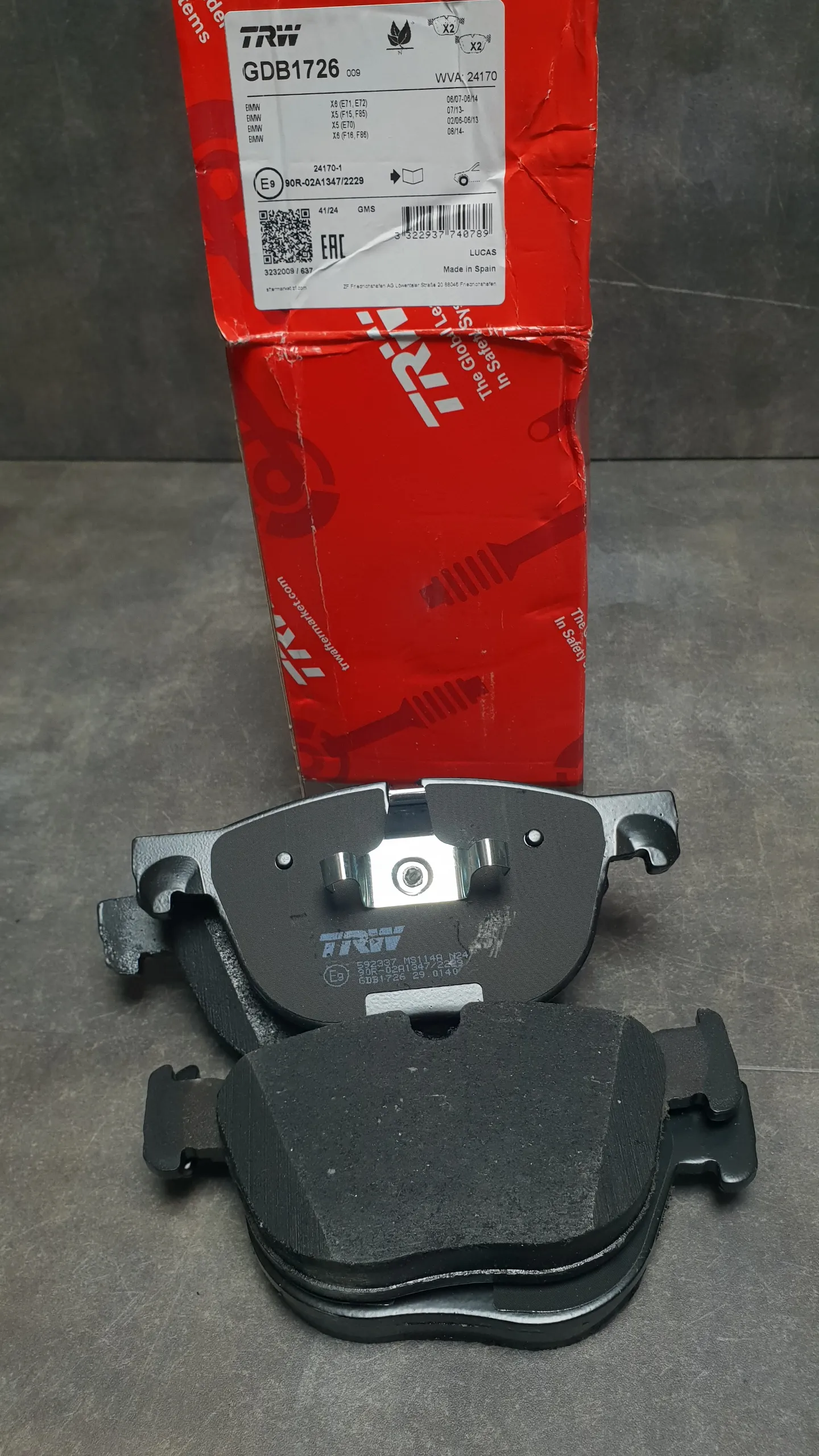 Колодки тормозные пер E70,E70LCI,E71,F15,F16 (смотреть по VIN)