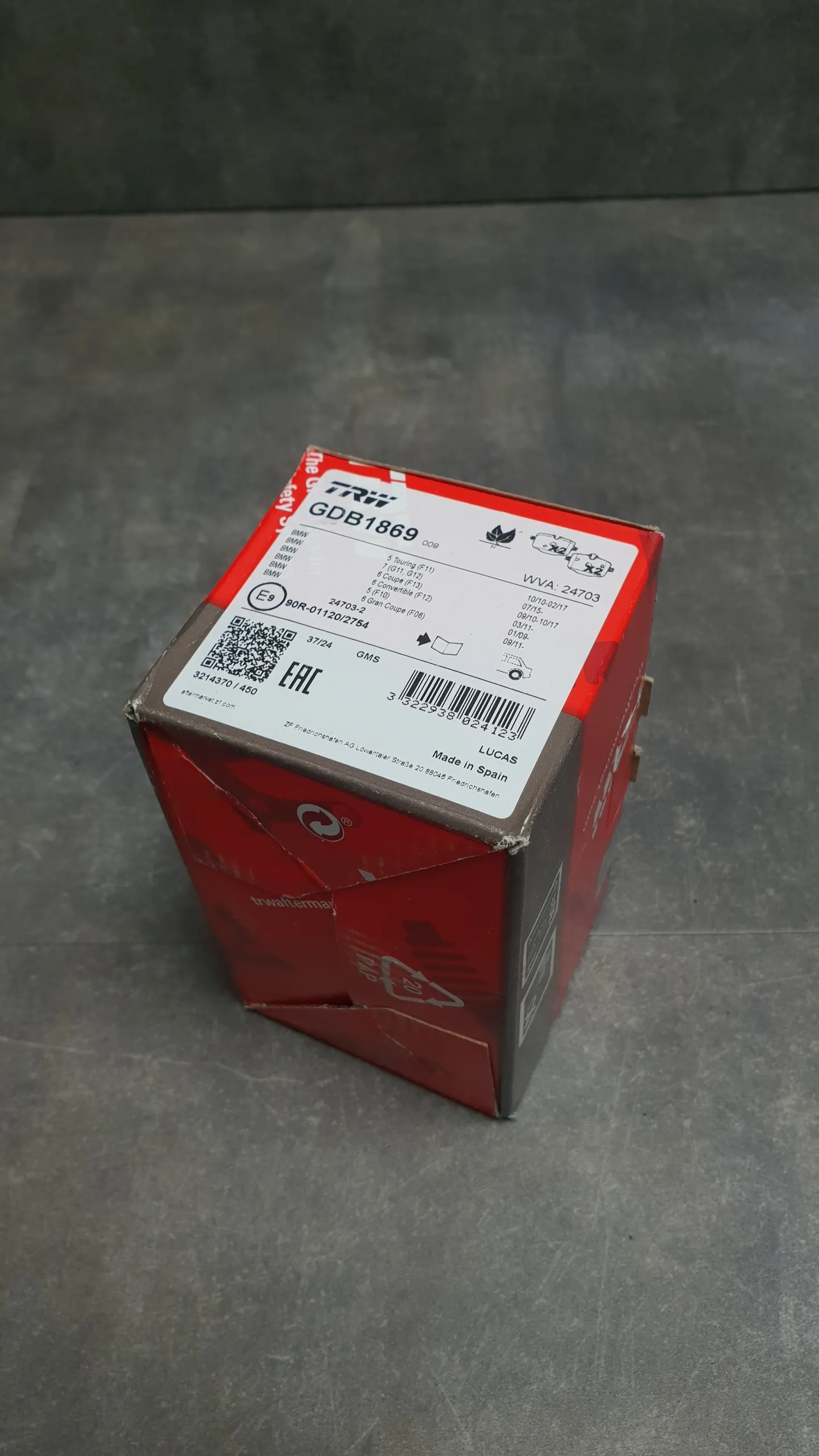 Колодки тормозные зад F10,F10LCI,F11,F11LCI,F12,F13,G30,G11,G12,G01,G02,G05,G06,G07